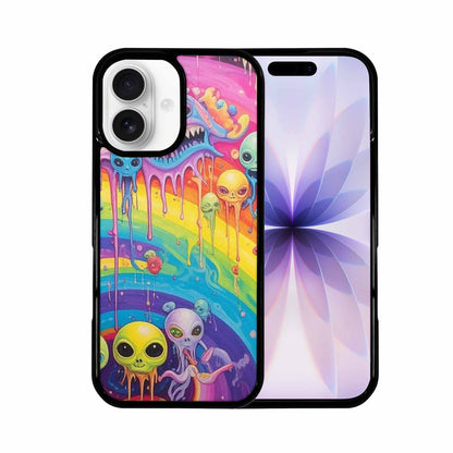iPhone 17 Case — Aliens Tie Dyemelting Aliens Tie Dye, Custom Print Case Cover