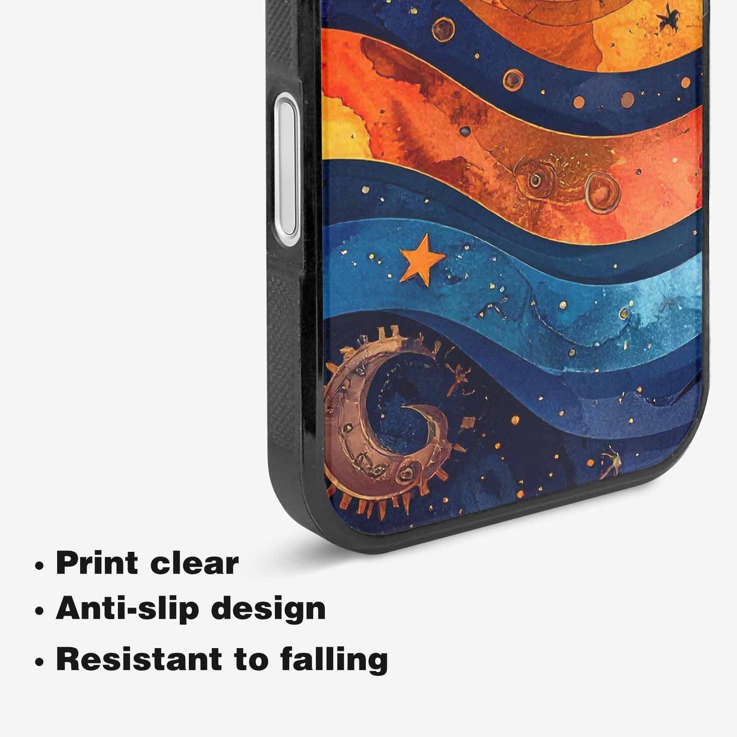 iPhone 16 Plus Case — Steampunk Galaxy Art Seamless Pattern Vibrant, Custom Art Phone Cover