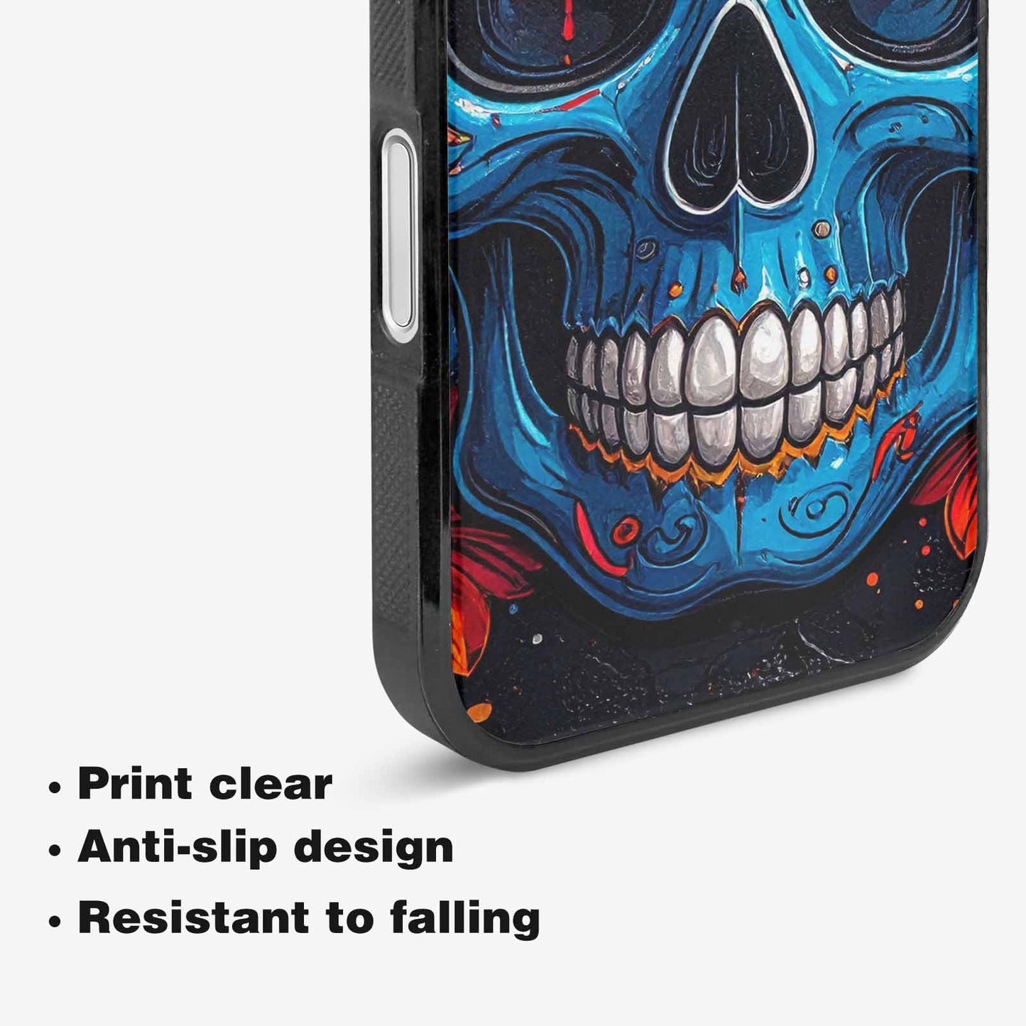 iPhone 16 Case — Graffiti Skull Art Seamless Pattern Vibrant, Original Design Phone Case