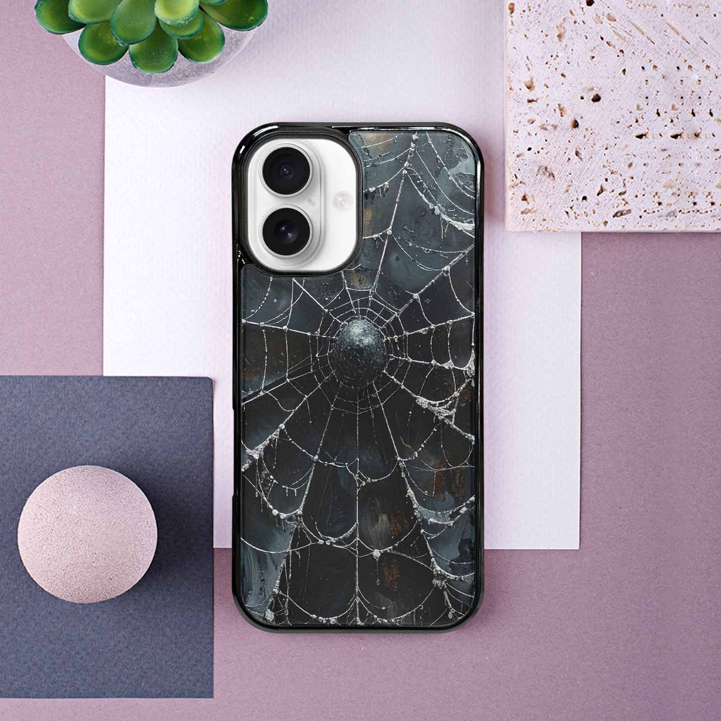 iPhone 16 Case — Spider Web Gothic Spider Web Gothic, Custom Print Case Cover