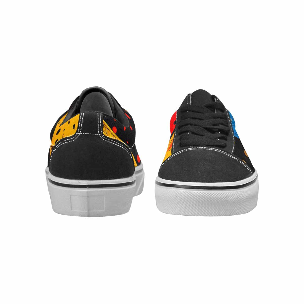 WOMEN'S Comic Book Halftone Canvas Lace-Up Surreal Custom Shoes