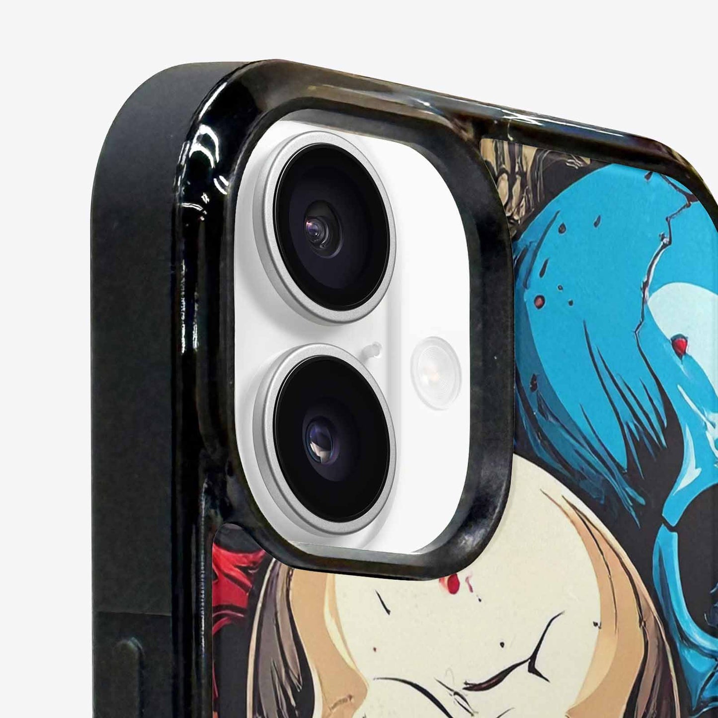 iPhone 16 Case — Dripping Skulls Collage, Personalized Phone Case