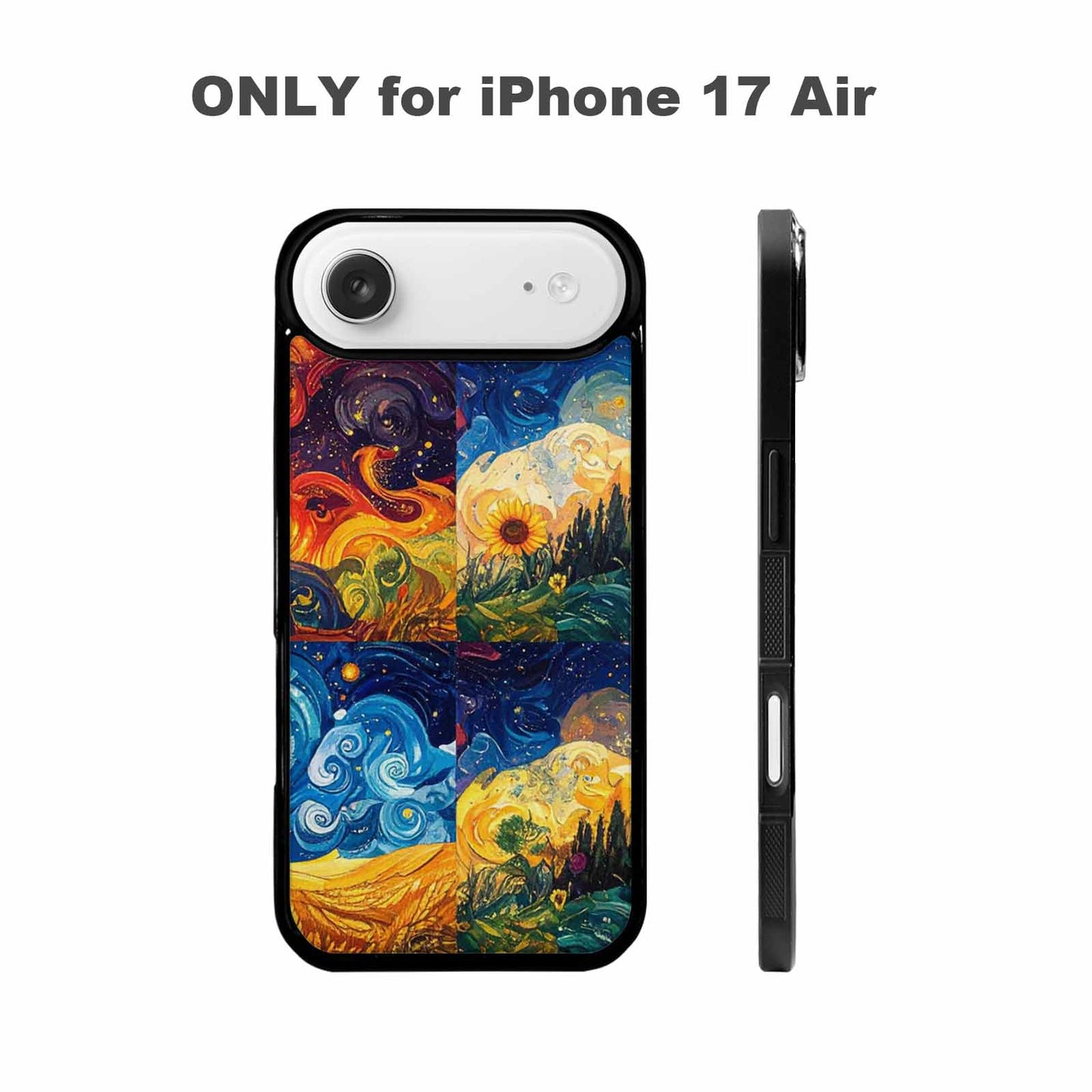 iPhone 17 Air Case — Small Van Gogh Style Swirl Galaxy, Custom Made Phone Cover