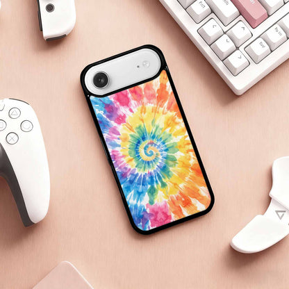 iPhone 17 Air Case — Small Tie Dye Swirl Pattern Tie, Personalized Phone Case