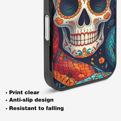 iPhone 16 Case — Snake Skulls Print Alt Custom, Custom Printed Phone Case