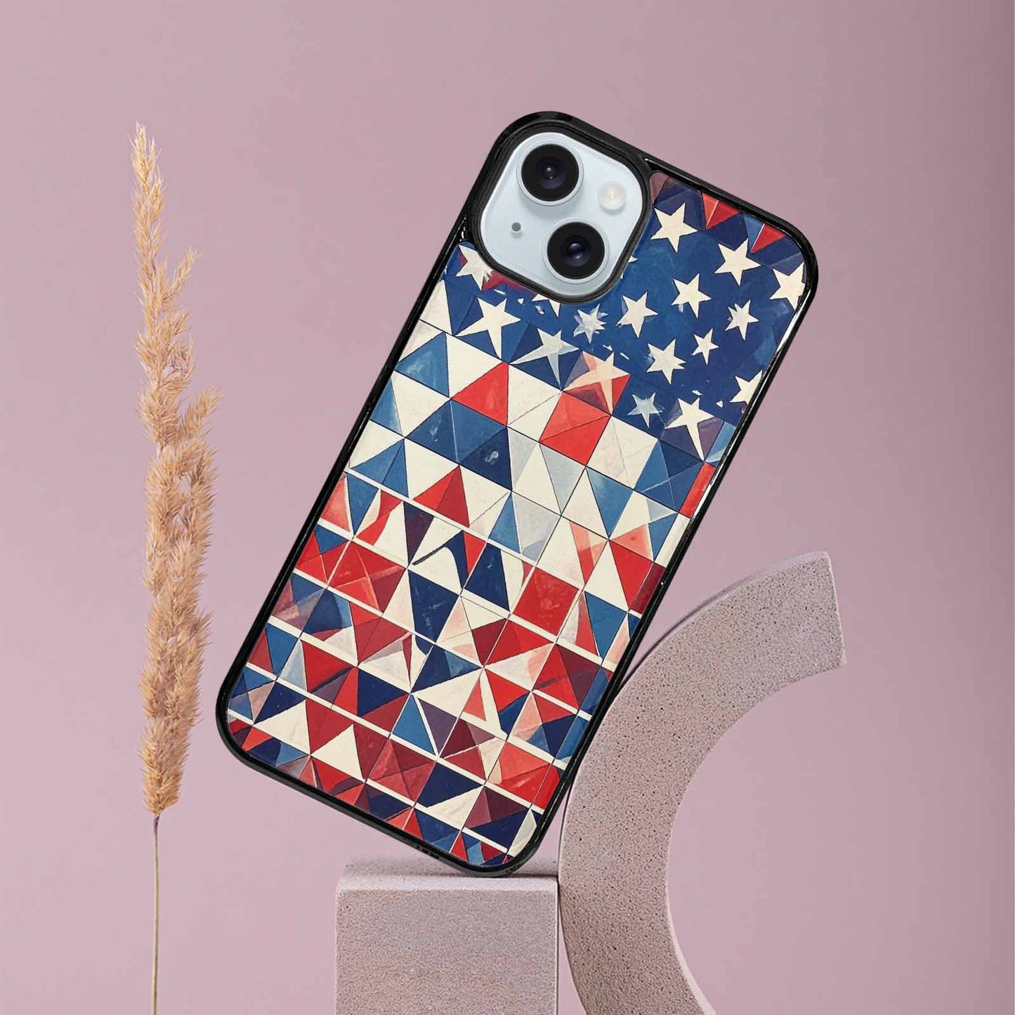 iPhone 15 Plus Case — Small American Flag Stars And Stripes, Original Design Phone Case