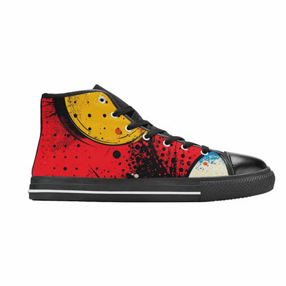 MEN'S Comic Book Halftone High Top Canvas Vivid Custom Sneakers