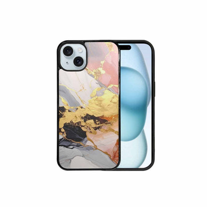 iPhone 15 Plus Case — Marble Vein Marble Veins Pattern Hundreds, Unique Phone Case Design
