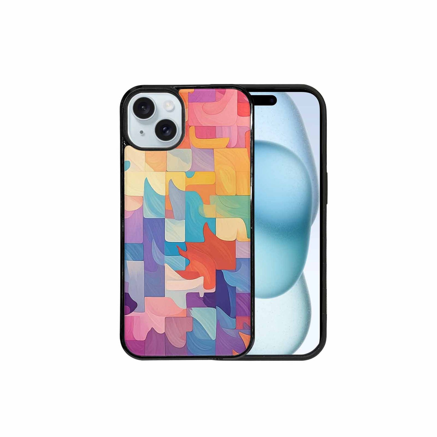iPhone 15 Plus Case — Color Gradient Fade Pattern Hundreds Of, Custom Print Case Cover