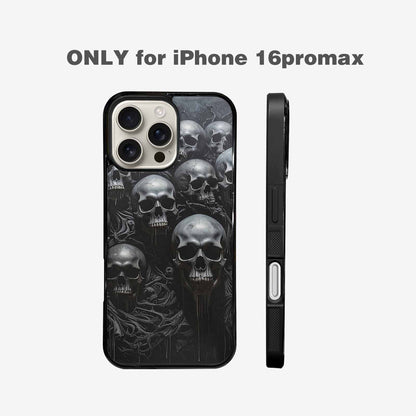 iPhone 16 Pro Max Case — Grey Dark Black And Grey Tones, Original Design Phone Case