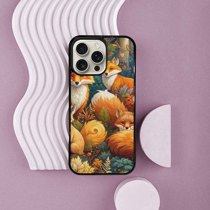 iPhone 16 Pro Max Case — Fox Forest Fox Forest Pattern Hundreds, Unique Phone Case Design