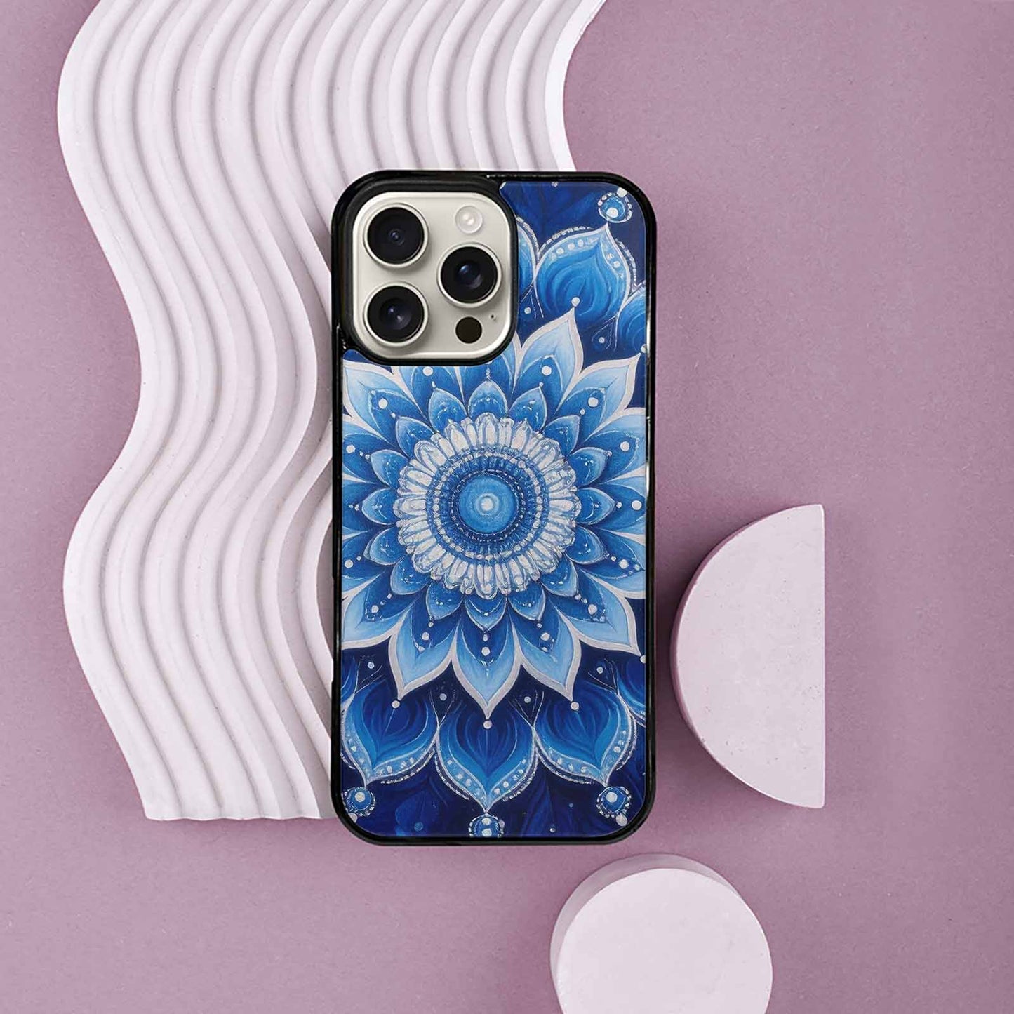 iPhone 16 Pro Max Case — Mandala Bohemian Print Edge To Edge, Custom Phone Case