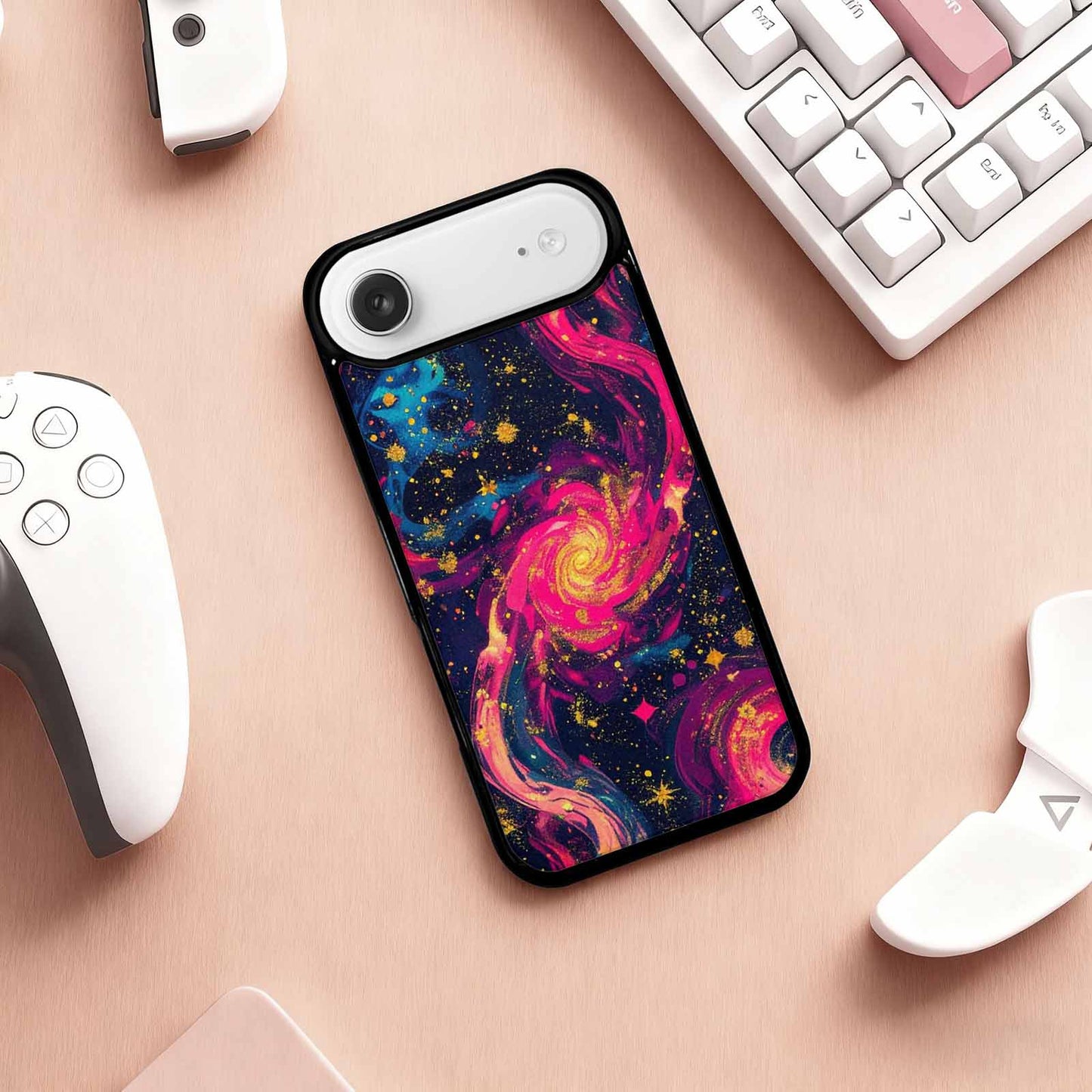iPhone 17 Air Case — Leopard Print Galaxy Seamless Pattern Animal, Custom Designed Case Cover