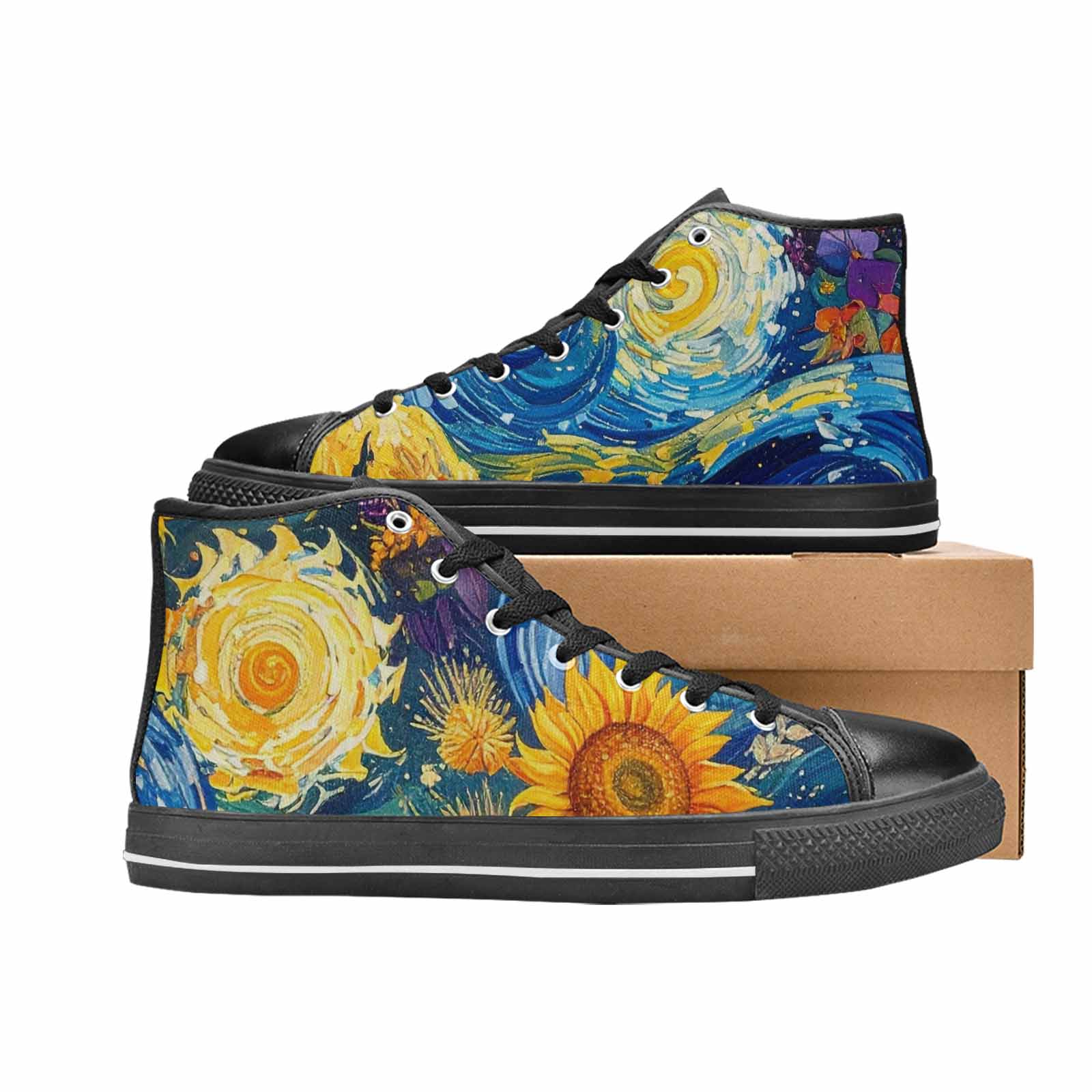 MEN'S Blend All Versions High Top Canvas Dark Academia Custom Sneakers