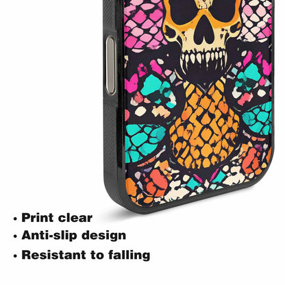 iPhone 16 Pro Max Case — Snake Print Skull, Original Design Phone Case