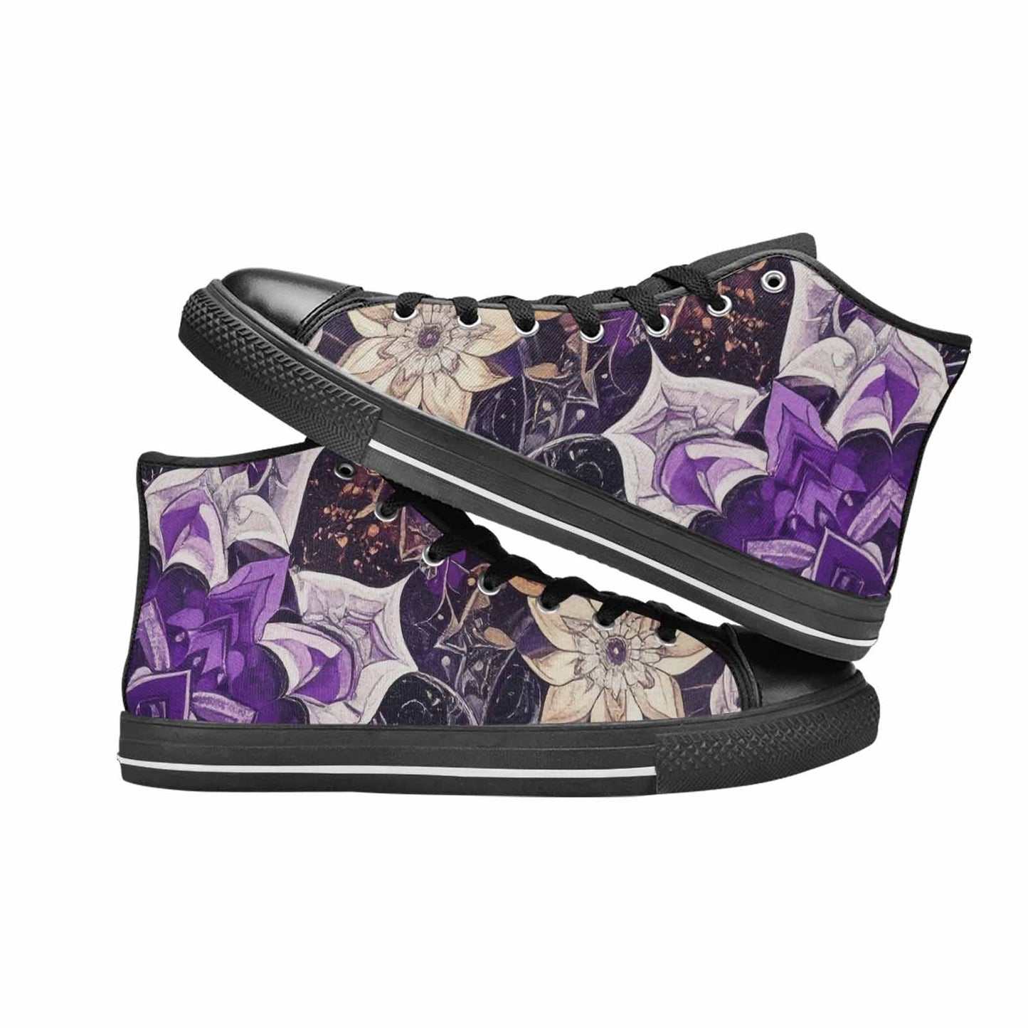 WOMEN'S Mandala High Top Canvas Dark Academia Shoes