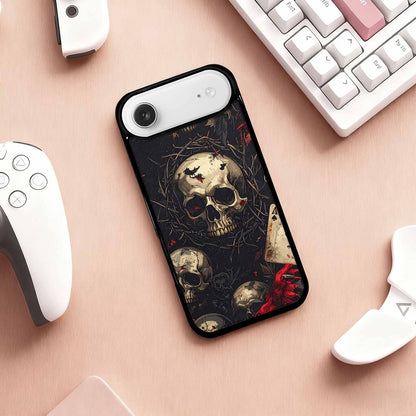 iPhone 17 Air Case — Skull Dark Art Gothic Print Gothic, Customized Protective Case