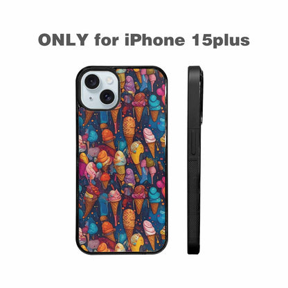 iPhone 15 Plus Case — Ice Cream Motif Ice Cream Motifs, Personalized Phone Case
