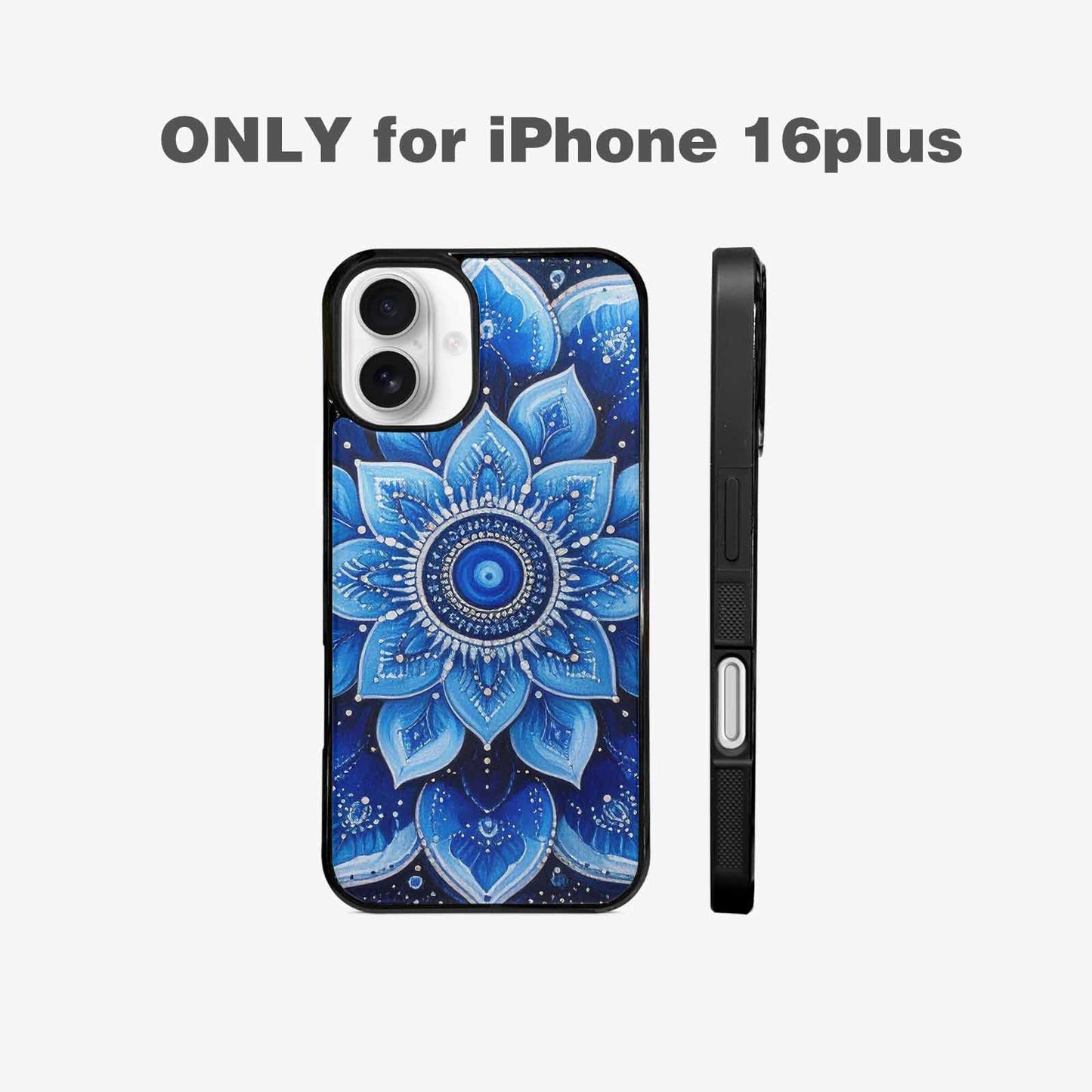 iPhone 16 Plus Case — Mandala Bohemian Print Edge To Edge, Original Design Phone Case