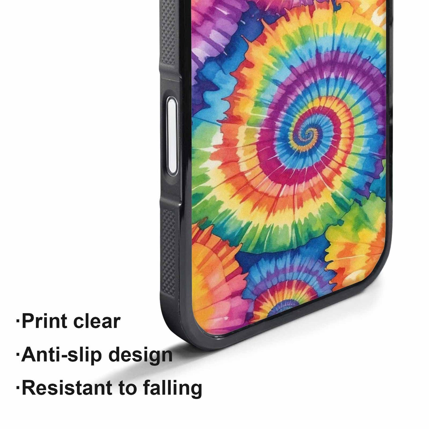 iPhone 17 Pro Max Case — Tie Dye Spiral Rainbow Tie Dye, Custom Made Phone Cover