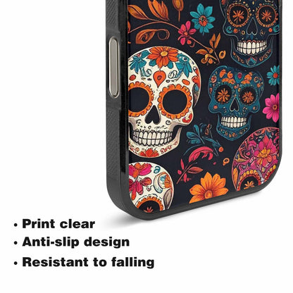 iPhone 16 Pro Max Case — Dia De Los Muertos Sugar Skull, Customized Protective Case