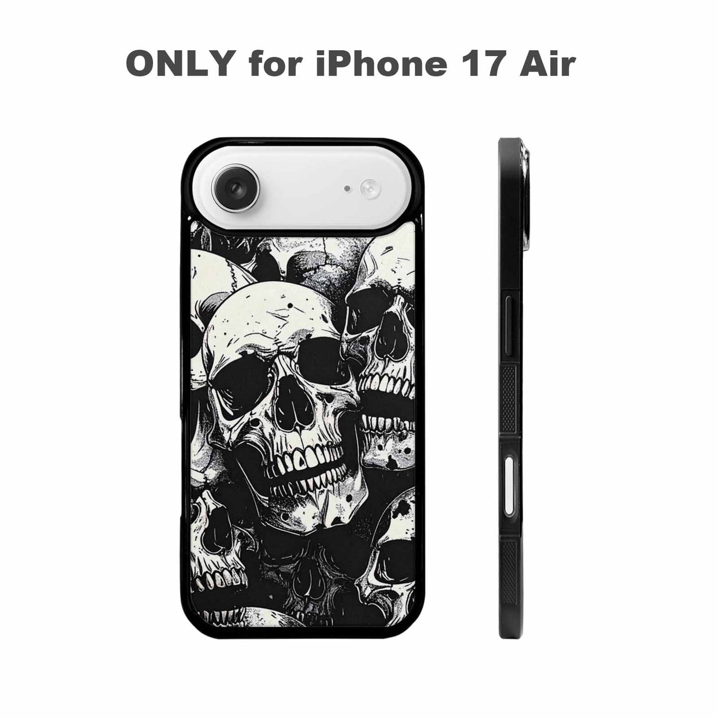 iPhone 17 Air Case — Skull Dark Art Gothic Print Gothic, Customized Protective Case