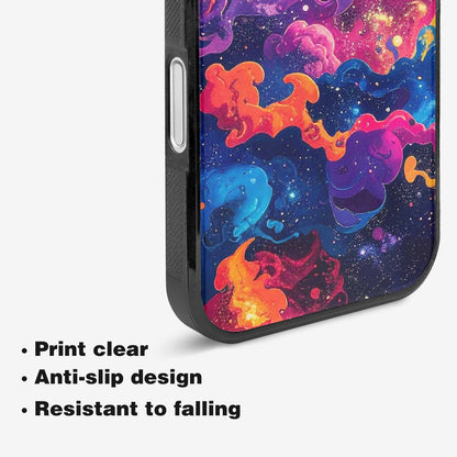 iPhone 16 Plus Case — Cosmic Creature And Object Mashup Pattern, Custom Designed Case Cover