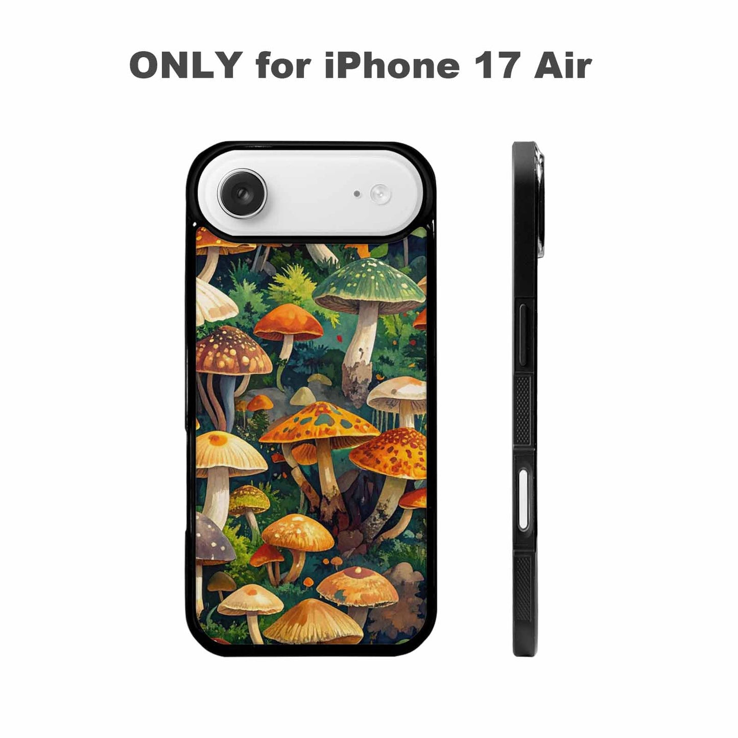 iPhone 17 Air Case — Mushrooms Camomushrooms Patter Yvr Camo, Custom Art Phone Cover