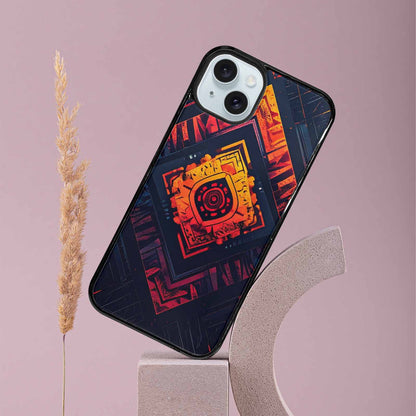 iPhone 15 Plus Case — Wild Tribal Ripple, Custom Made Phone Cover