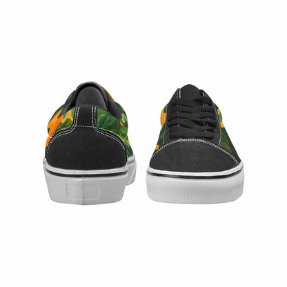 MEN'S Military Camouflage Blotch Canvas Lace-Up Vibrant Chaos Custom Sneakers