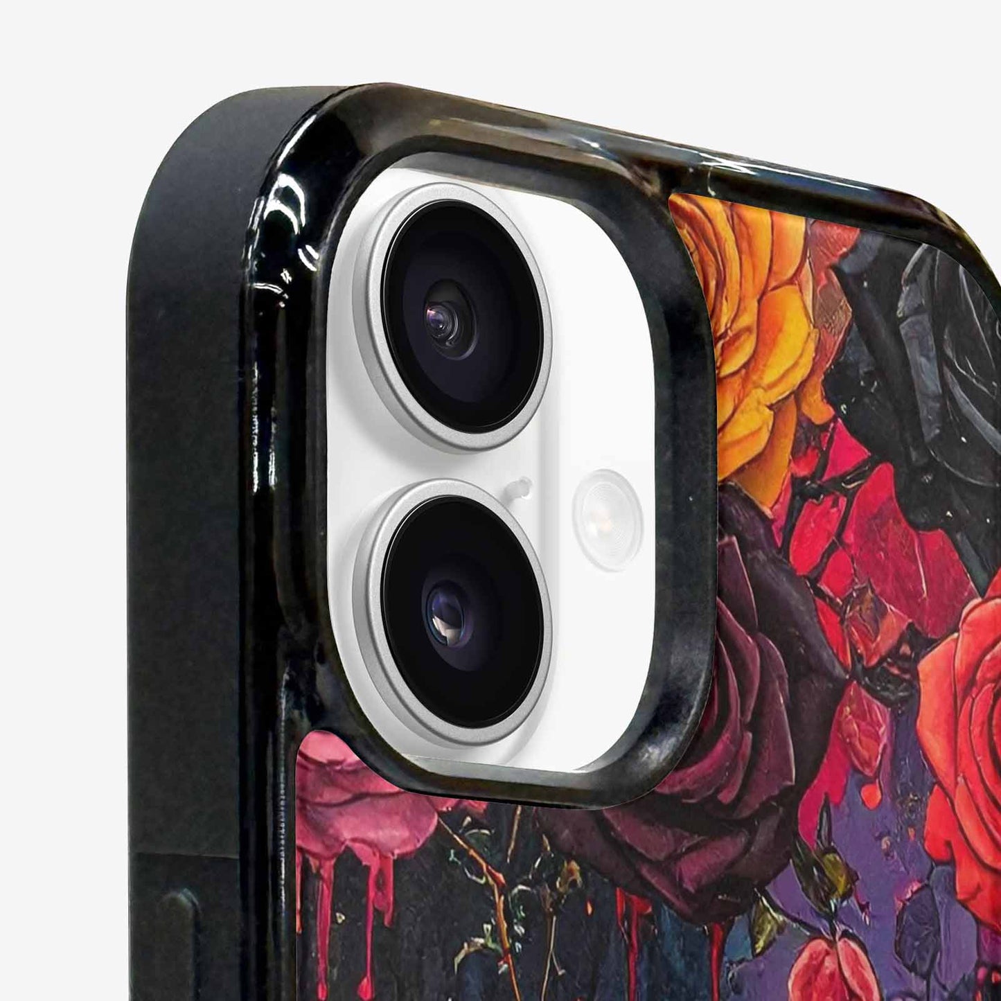 iPhone 16 Case — Gothic Rose Gothic Roses Pattern Hundreds, Original Design Phone Case