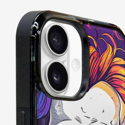 iPhone 16 Case — Pride Flag Skulls Seamless Pattern Vibrant, Personalized Phone Case