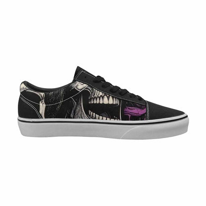 WOMEN'S Rainbow From Skull S Lace-Up Canvas Surreal Shoes