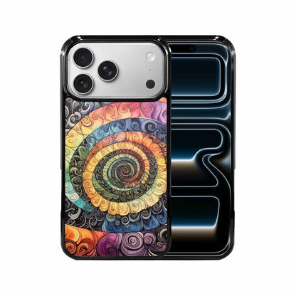 iPhone 17 Pro Max Case — Tie Dye Swirls (black Tie Dye, Custom Art Phone Cover