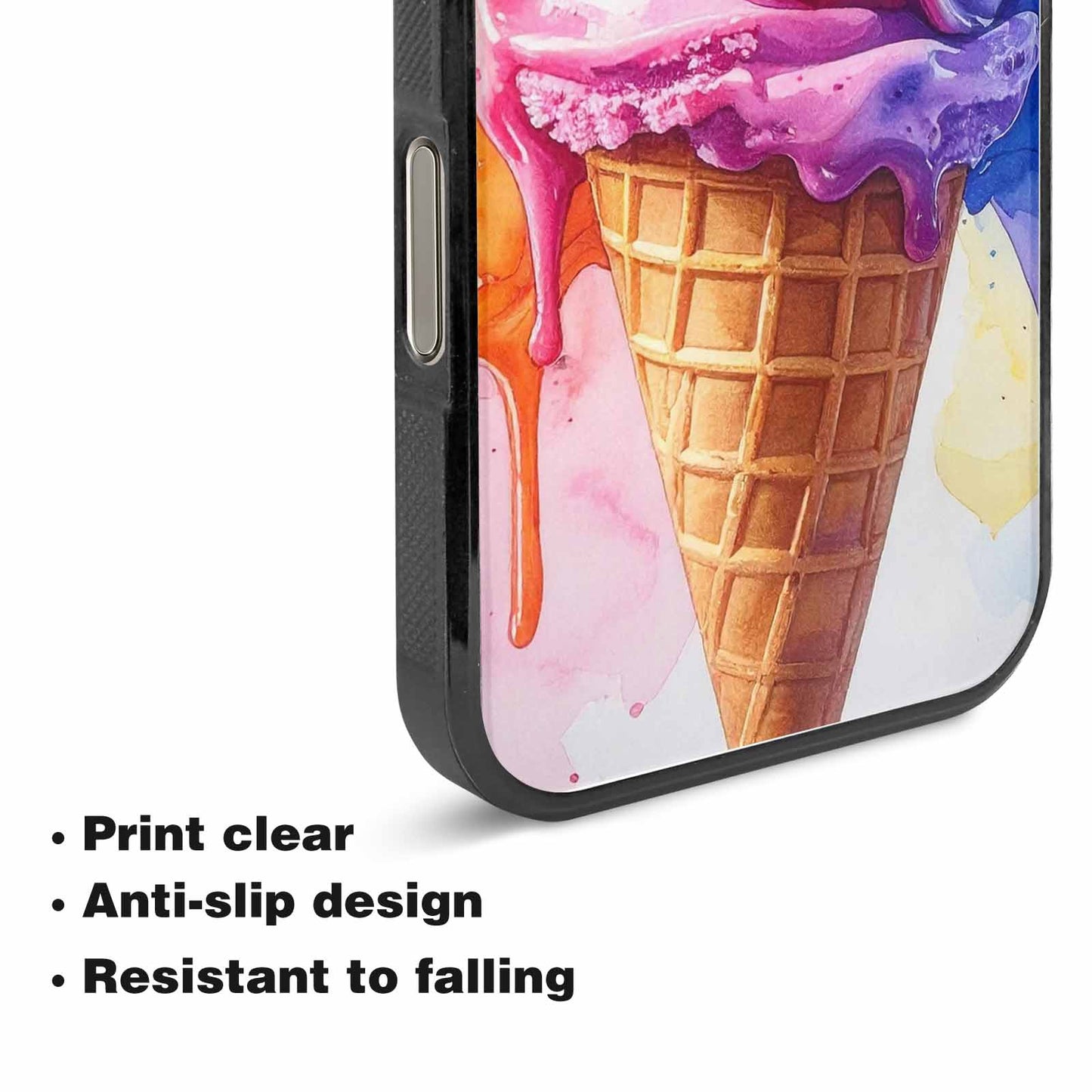 iPhone 15 Pro Max Case — Melting Icecream Collage Custom Personalized Phone, Custom Printed Phone Case