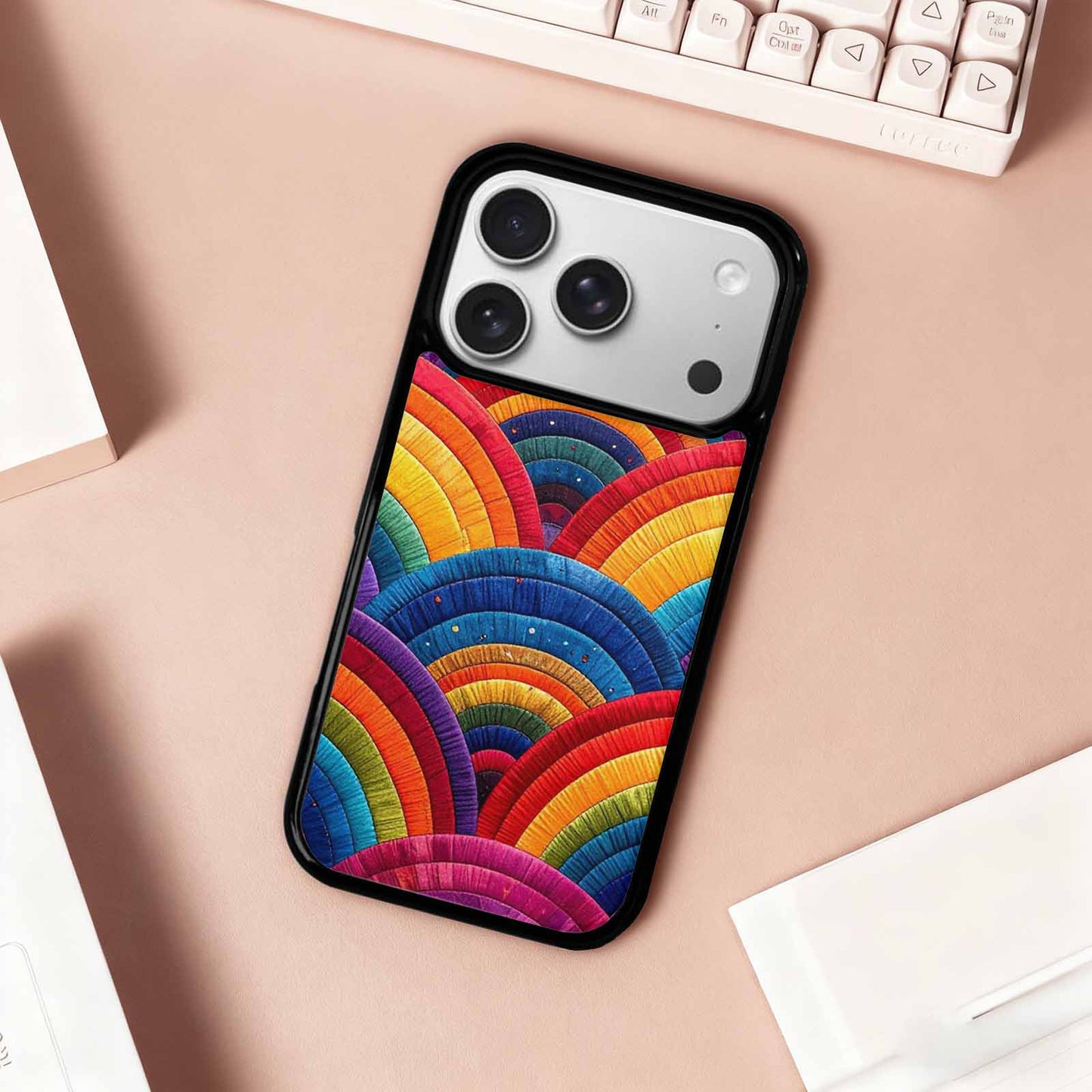 iPhone 17 Pro Case — Vivid Camo Rainbow Pride Camo, Original Design Phone Case