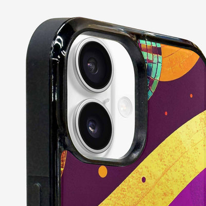 iPhone 16 Plus Case — 1970s Disco Art Pattern, Personalized Phone Case