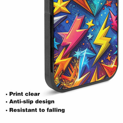 iPhone 15 Plus Case — Lightning Bolt Storm Pattern Hundreds Of, Custom Phone Case