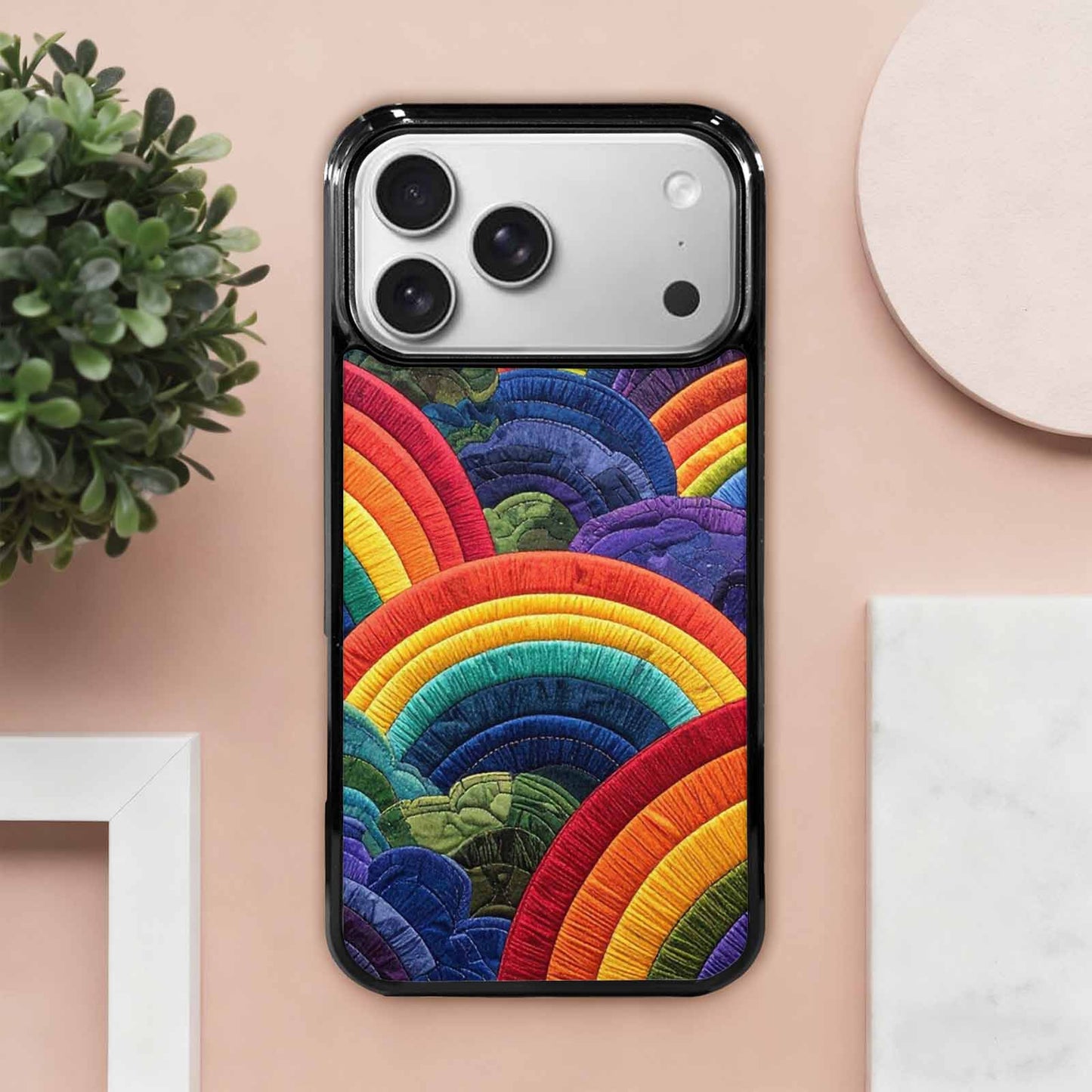 iPhone 17 Pro Max Case — Vivid Camo Rainbow Camo, Custom Made Phone Cover