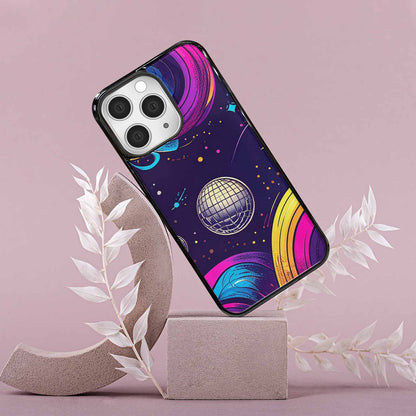 iPhone 15 Pro Max Case — 1970s Disco Cartoon Art Pattern, Unique Phone Case Design