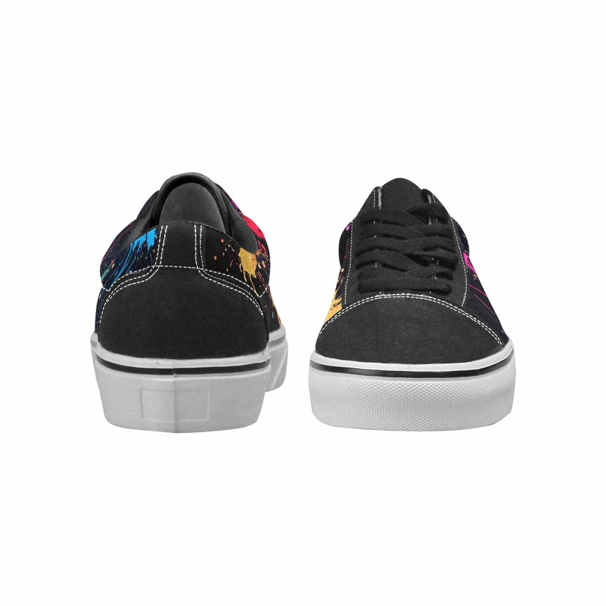 MEN'S Paint Splatter Canvas Lace-Up Dark Academia Shoes