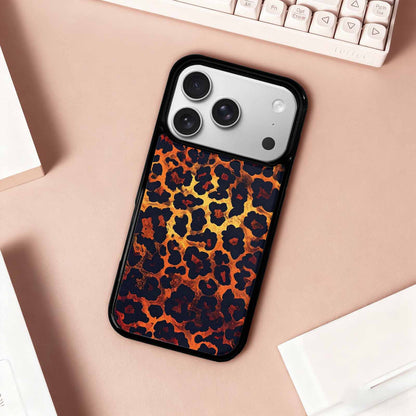 iPhone 17 Pro Case — Leopard Print Dark Seamless Pattern Animal, Customized Protective Case