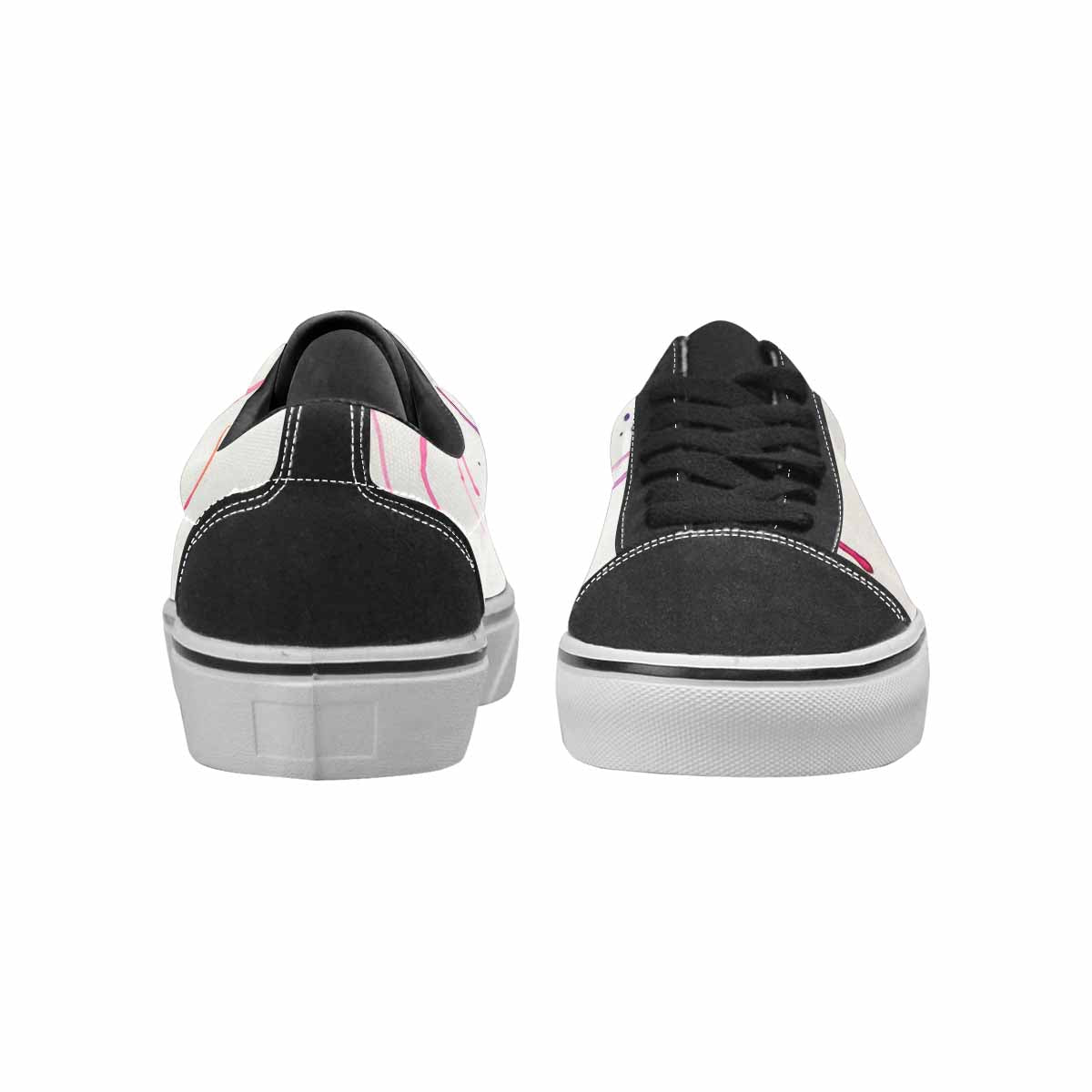 WOMEN'S Tie Lace-Up Canvas Kaleidoscope Custom Sneakers