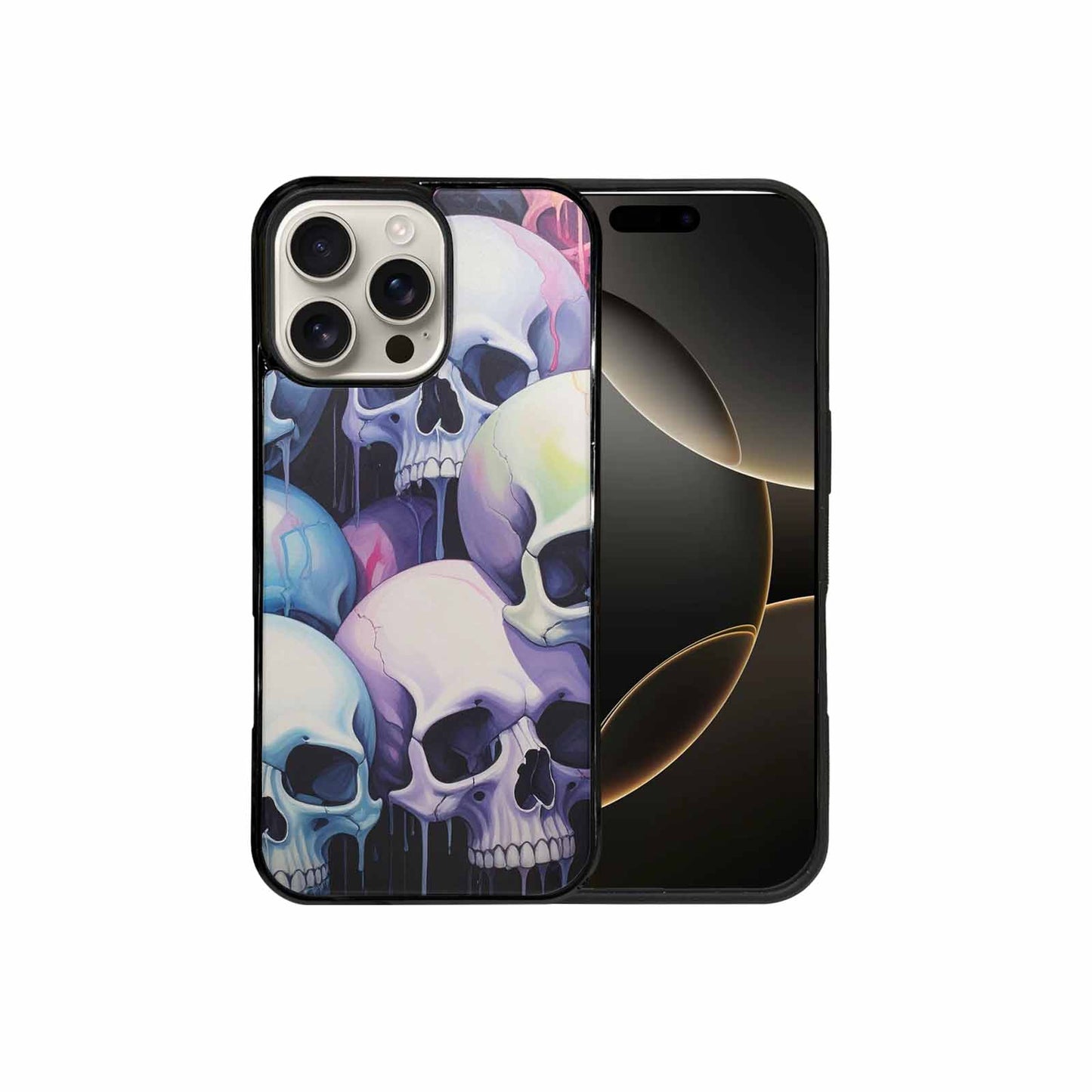 iPhone 16 Pro Max Case — Dark Black And White Color Tone, Custom Print Case Cover