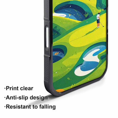 iPhone 17 Pro Max Case — Golf Cartoon Art Pattern Cartoon Cute, Custom Phone Case
