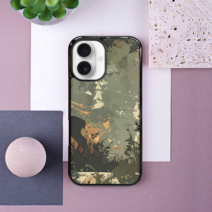 iPhone 16 Case — Hunting Camouflage Pattern With Deer And, Original Design Phone Case