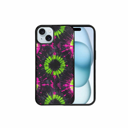 iPhone 15 Plus Case — Acid Wash Tie Dye Neon, Original Design Phone Case