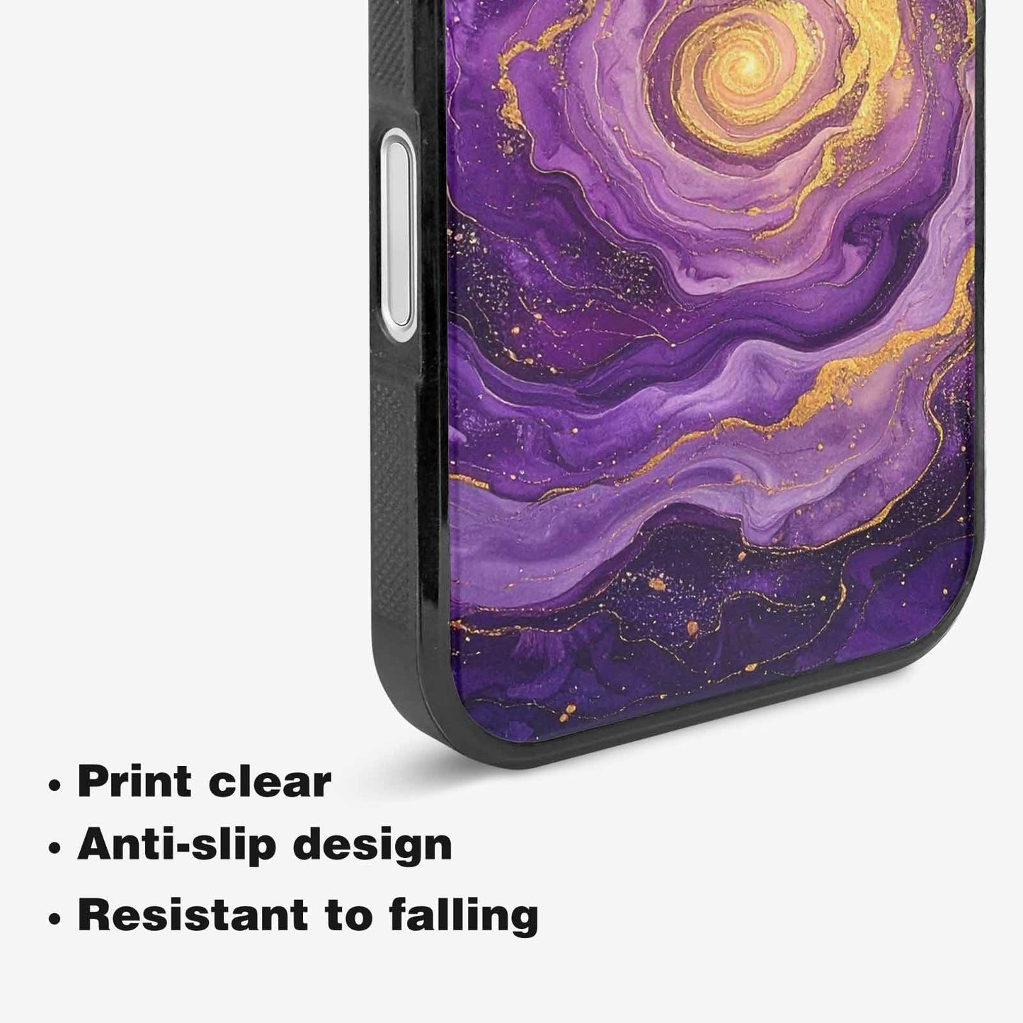 iPhone 16 Case — Swirling Brushstroke Starry Night Texture Blended, Custom Art Phone Cover