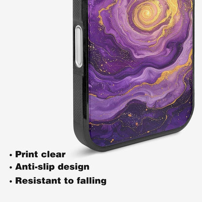 iPhone 16 Case — Swirling Brushstroke Starry Night Texture Blended, Custom Art Phone Cover