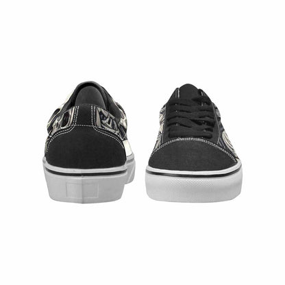 WOMEN'S Skulls - Classic Canvas Lace-Up Dark Academia Shoes